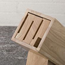 Cargar imagen en el visor de la galería, Knife stand KaiHouse SELECT wooden knife block approx. 23.1 x 8.7 x 19.5 cm AP5321