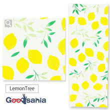 将图片加载到图库查看器,Tenugui LemonTree Dyed Tenugui White Approx. 33 x 90cm 02176