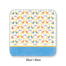 将图片加载到图库查看器,Handkerchief Town Girl's Handkerchief Parakeet Blue Approx. 25 x 25 cm