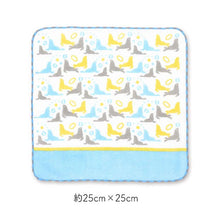 Load image into Gallery viewer, Handkerchief Town Girl's Handkerchief Sea Lion and Ball White Approx. 25 x 25 cm