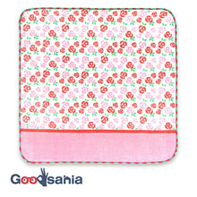将图片加载到图库查看器,Handkerchief Town Girl's Handkerchief ~Flower Shop~ Rose Garden Pink Approx. 25 x 25 cm