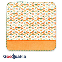 Load image into Gallery viewer, Handkerchief Town Girl's Handkerchief ~Flower Shop Edition~ Osmanthus Orange Approx. 25 x 25cm