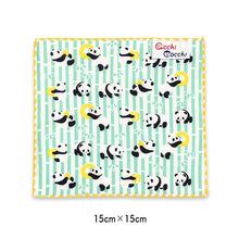 Load image into Gallery viewer, Handkerchief Children's handkerchief acchi cocchi panda green approx. 15 x 15 cm