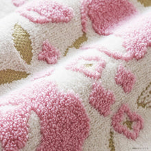 将图片加载到图库查看器,Handkerchief Gift Jacquard Handkerchief ~Flower Shop Cat~ Sweet Pea Pink Approx. 25 x 25cm