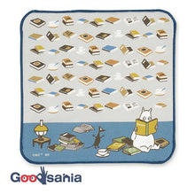 将图片加载到图库查看器,Handkerchief Moomin Smartphone/glasses cleaning handkerchief Moomin & Books Gray Approx. 20 x 20 cm