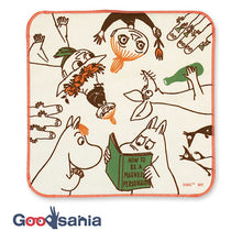 将图片加载到图库查看器,Handkerchief Moomin Smartphone/Glasses Cleaning Handkerchief Friends Brown Approx. 20 x 20 cm