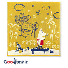 将图片加载到图库查看器,Handkerchief Moomin Mie Gauze Handkerchief Art Beige Approx. 25 x 25 cm
