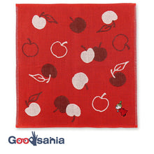 将图片加载到图库查看器,Handkerchief Moomin Mie Gauze Handkerchief Little My & Apple Red Approx. 25 x 25 cm
