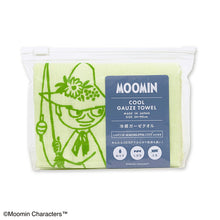 将图片加载到图库查看器,Cool gauze towel Moomin Cool gauze towel Snufkin Approx. 34 x 90 cm