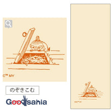 将图片加载到图库查看器,Cool Towel Moomin Cool Gauze Towel Peeking Beige Approx. 34 x 90cm