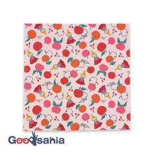 Load image into Gallery viewer, Beeswax Wrap Moomin Beeswax Wrap Little My & Apple M Size Pink Approx. 25 x 25 cm