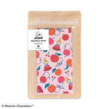 Load image into Gallery viewer, Beeswax Wrap Moomin Beeswax Wrap Little My & Apple M Size Pink Approx. 25 x 25 cm