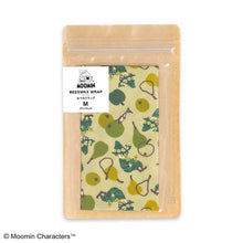 Load image into Gallery viewer, Beeswax Wrap Moomin Beeswax Wrap Snufkin & Pear M Size Green Approx. 25 x 25 cm