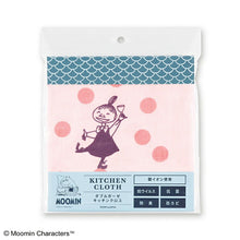 Load image into Gallery viewer, Dishcloth Moomin Double Gauze Kitchen Cloth Little My & Dot Pink Approx. 34 x 70cm
