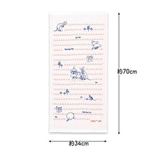 Load image into Gallery viewer, Dishcloth Moomin Double Gauze Kitchen Cloth Gardening Pink Approx. 34 x 70cm