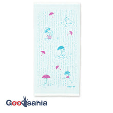 Load image into Gallery viewer, Dishcloth Moomin Double Gauze Kitchen Cloth Rainy Blue Approx. 34 x 70cm