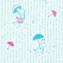Load image into Gallery viewer, Dishcloth Moomin Double Gauze Kitchen Cloth Rainy Blue Approx. 34 x 70cm