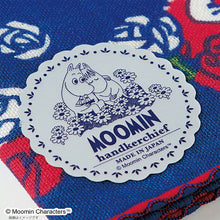 Load image into Gallery viewer, Handkerchief Moomin Gauze Pile Handkerchief Running Green Approx. 25 x 25 cm