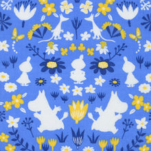 将图片加载到图库查看器,Handkerchief Moomin Gauze Pile Handkerchief Moomin Silhouette Blue Approx. 25 x 25 cm