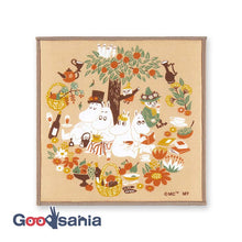 将图片加载到图库查看器,Handkerchief Moomin Mini Handkerchief Rest Beige Approx. 15 x 15 cm
