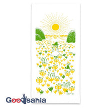 Load image into Gallery viewer, Dishcloth Moomin Kitchen Cloth Harmonica White Approx. 33 x 70cm