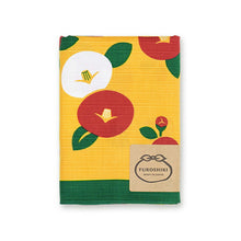 Load image into Gallery viewer, Furoshiki, the wife's large furoshiki, camellia, orange, approx. 70 x 70 cm