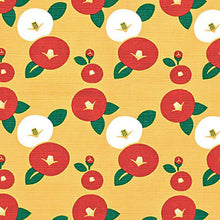 Load image into Gallery viewer, Furoshiki, the wife's large furoshiki, camellia, orange, approx. 70 x 70 cm