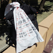 Load image into Gallery viewer, Tenugui Izumi Kobai Knowledge Tenugui Disaster Prevention Knowledge White Approx. 34 x 90cm