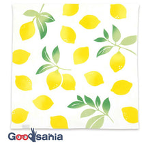 将图片加载到图库查看器,Handkerchief kenema dyed handkerchief lemon white approx. 44 x 44 cm