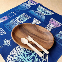 将图片加载到图库查看器,Handkerchief kenema dyed handkerchief Kiriko glass approx. 44 x 44 cm