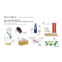 Load image into Gallery viewer, Tenugui Izumi Kobai Komon Tenugui 7 Approx. 33 x 90cm Set of 5