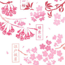 将图片加载到图库查看器,Tenugui Chudyed Tenugui Kenema Cherry Blossom Picture Book Pink Approx. 35 x 90cm