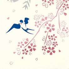 将图片加载到图库查看器,Tenugui Chu-dyed Tenugui kenema Tsubameryuzakura Beige Approx. 35 x 90cm