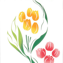 将图片加载到图库查看器,Tenugui Chudyed Tenugui Kenema Tulip Line White Approx. 35 x 90cm