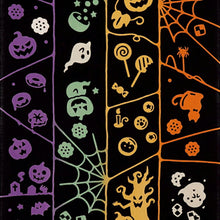 Load image into Gallery viewer, Tenugui kenema dyed tenugui Amida Halloween approx. 35cm x 90cm