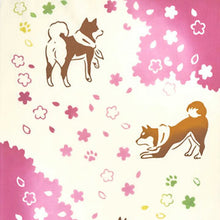 Load image into Gallery viewer, Tenugui Kenema Chudyed Tenugui Spring Walk Approx. 35cm x 90cm