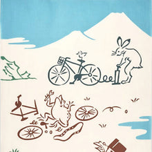 将图片加载到图库查看器,Tenugui kenema Chudyed Tenugui Bicycle Approx. 35cm x 90cm