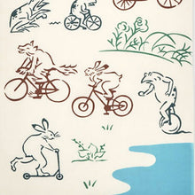 将图片加载到图库查看器,Tenugui kenema Chudyed Tenugui Bicycle Approx. 35cm x 90cm