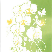 Load image into Gallery viewer, Tenugui kenema dyed tenugui butterfly dancing green approx. 35 x 90 cm