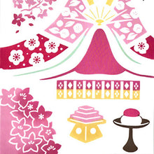 Load image into Gallery viewer, Tenugui Kenema Chudyed Tenugui Haruhina White Approx. 35 x 90cm