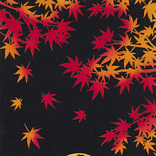 将图片加载到图库查看器,Tenugui kenema dyed tenugui Harvest moon of autumn leaves approx. 35 x 90 cm