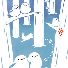 将图片加载到图库查看器,Tenugui kenema dyed tenugui Forest where the striped long-tailed moth lives approx. 35 x 90 cm