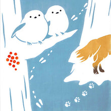 将图片加载到图库查看器,Tenugui kenema dyed tenugui Forest where the striped long-tailed moth lives approx. 35 x 90 cm