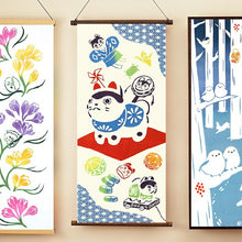 将图片加载到图库查看器,Tenugui kenema dyed tenugui Spring arrival approx. 35 x 90 cm