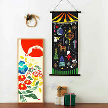 将图片加载到图库查看器,Tenugui kenema dyed tenugui Marry Christmas go round approx. 35 x 90cm