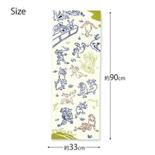 将图片加载到图库查看器,Tenugui kenema dyed tenugui Chojugiga break dance approx. 33 x 90 cm