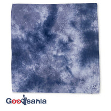 将图片加载到图库查看器,Handkerchief kenema+ tube-dyed handkerchief navy approx. 45 x 45 cm