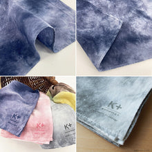 将图片加载到图库查看器,Handkerchief kenema+ tube-dyed handkerchief navy approx. 45 x 45 cm