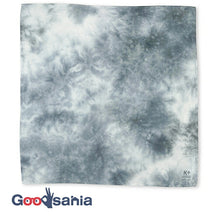 将图片加载到图库查看器,Handkerchief kenema+ tube-dyed handkerchief charcoal approx. 45 x 45 cm
