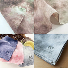 将图片加载到图库查看器,Handkerchief kenema+ tube-dyed handkerchief green x brown approx. 45 x 45 cm